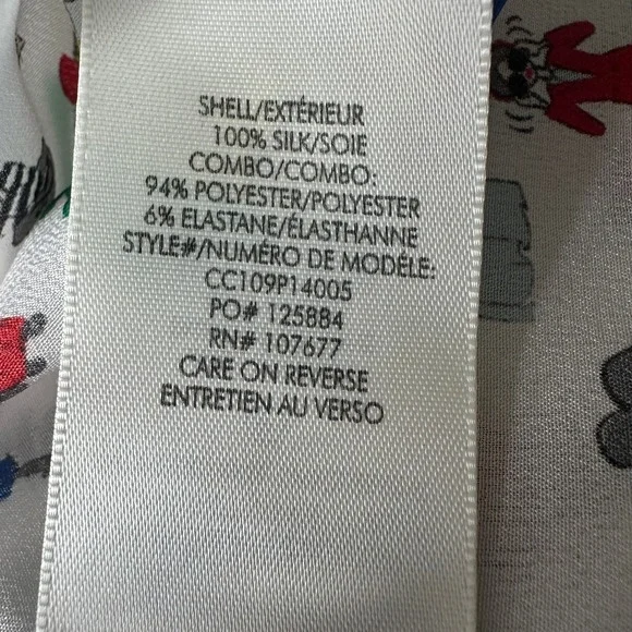 Alice + Olivia Willa Passport Stace Face Silk Top Size M - Picture 9 of 13